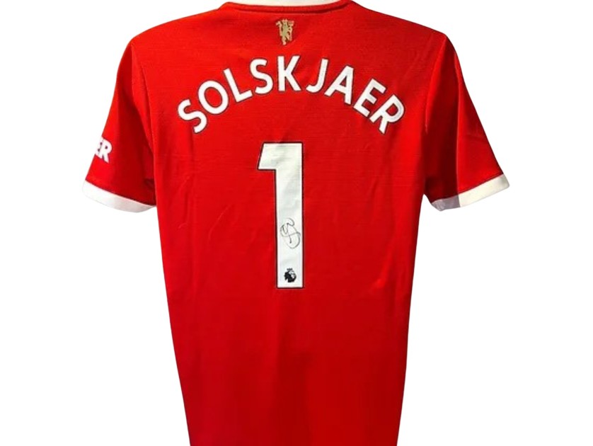 Ole Gunnar Solskjaer's Manchester Unite 2021/22 Signed Official Shirt
