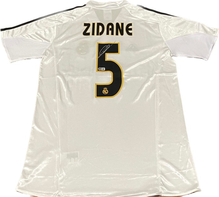 Maglia replica firmata di Zinedine Zidane per il Real Madrid 2004/05