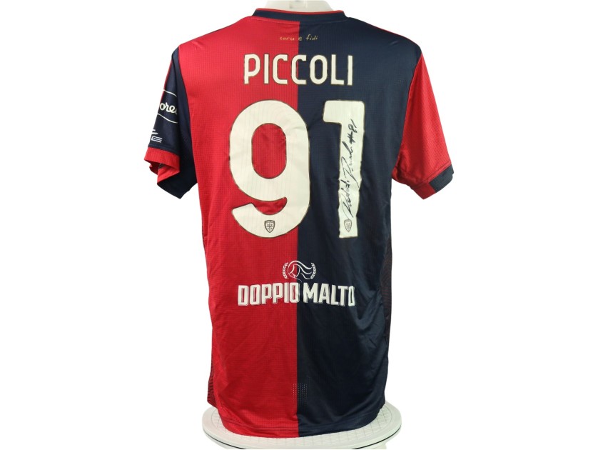 Piccoli's Signed Unwashed Shirt, Juventus vs Cagliari 2024