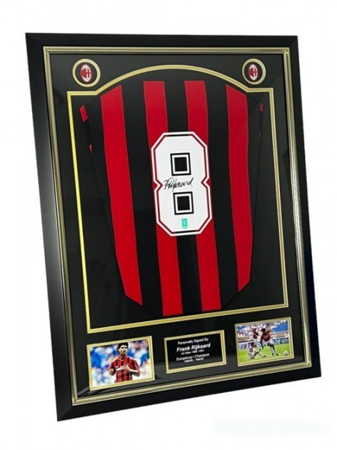 Rijkaard Official AC Milan Signed Framed Shirt, 1988/89