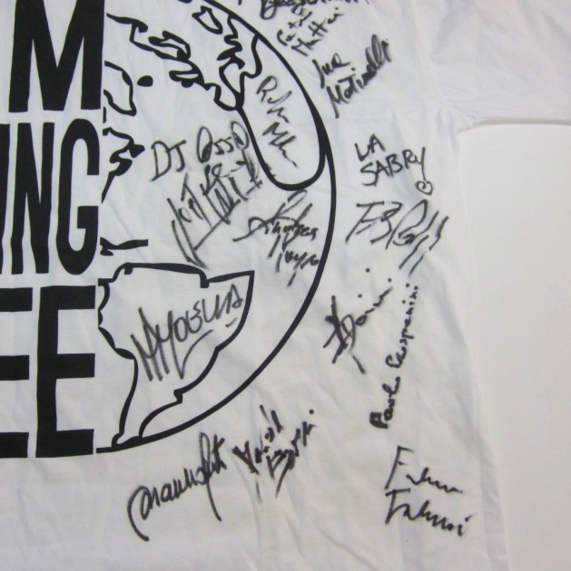 I AM DOPING FREE t-shirt signed by the Italian DJ