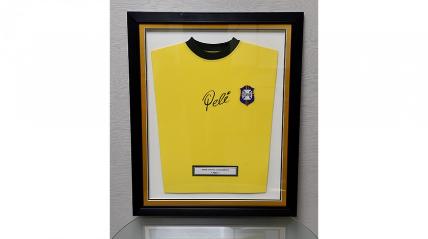 Signed Pelé Brazil Shirt