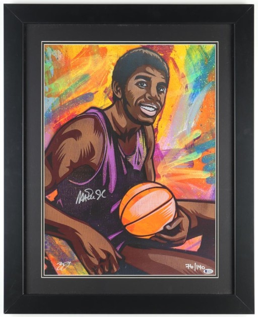 Magic Johnson Signed Lithograph