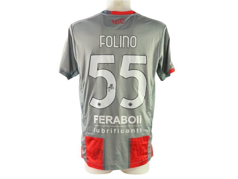 Folino's Signed Unwashed Shirt, Cremonese vs Hellas Verona 2026