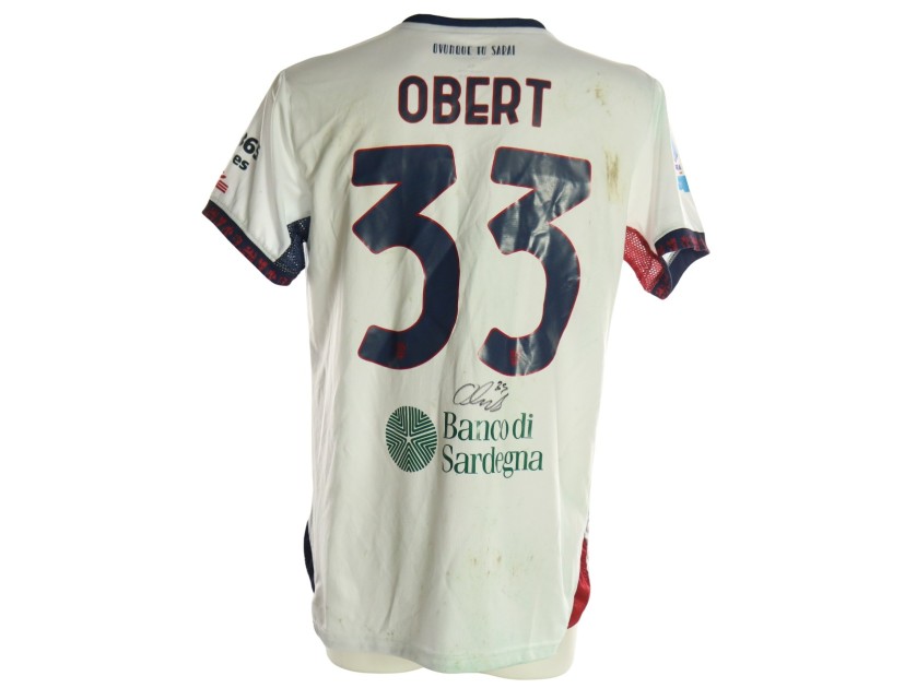 Obert's Signed Unwashed Shirt, Inter vs Cagliari 2026