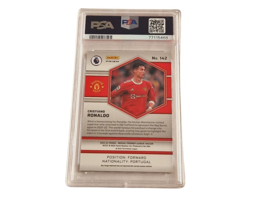 Cristiano Ronaldo Panini Prizm Mosaic Premier League Card 2021/22