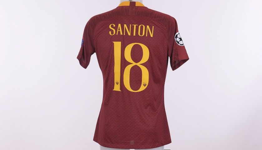 Santon's Match-Issue Shirt, Roma-Real Madrid CL 18/19