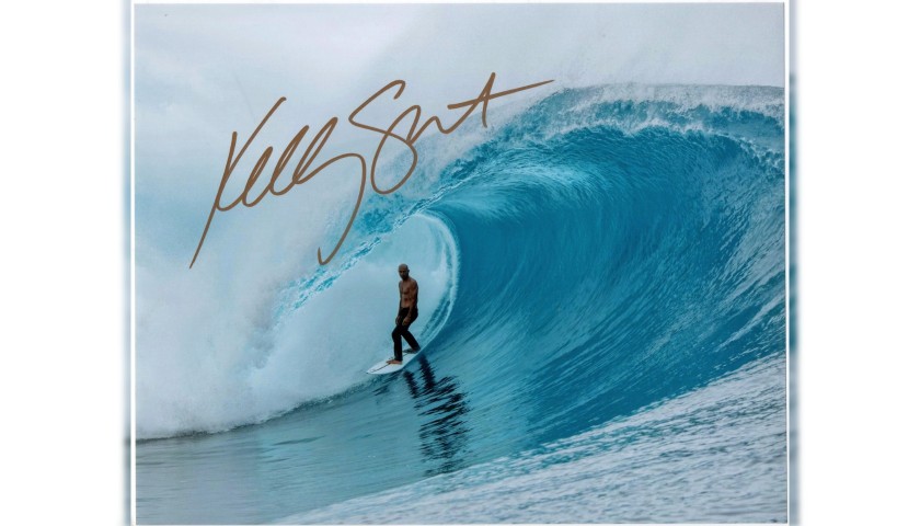 Photograph Signed by Surf Champion Kelly Slater