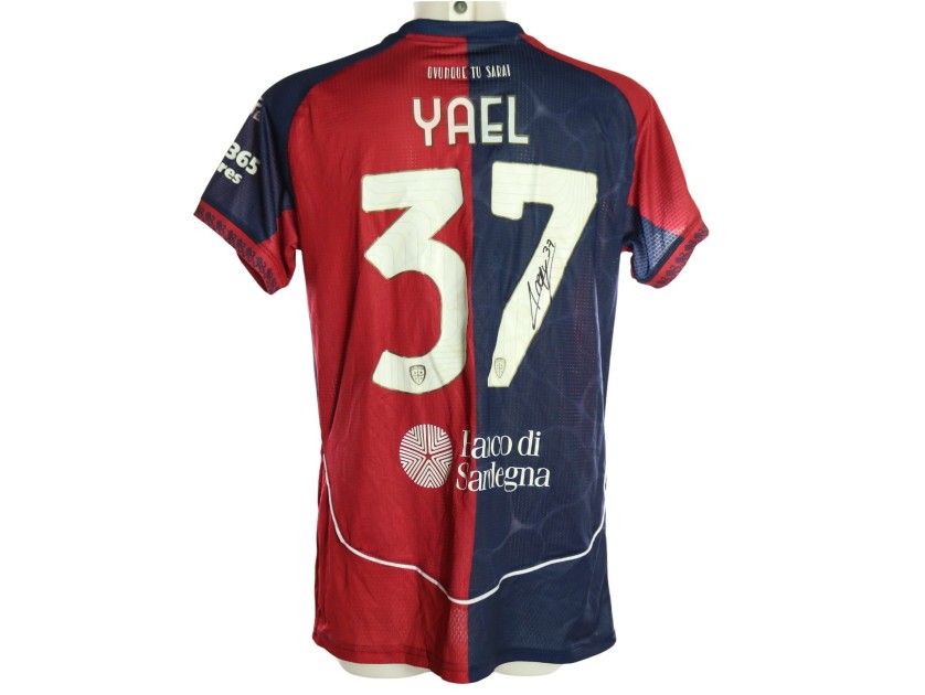 Yael's Signed Unwashed Shirt, Cagliari vs Napoli 2026