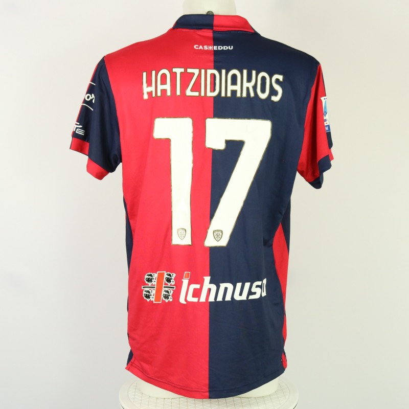 Hatzidiakos' Match Shirt, Cagliari vs Fiorentina 2024