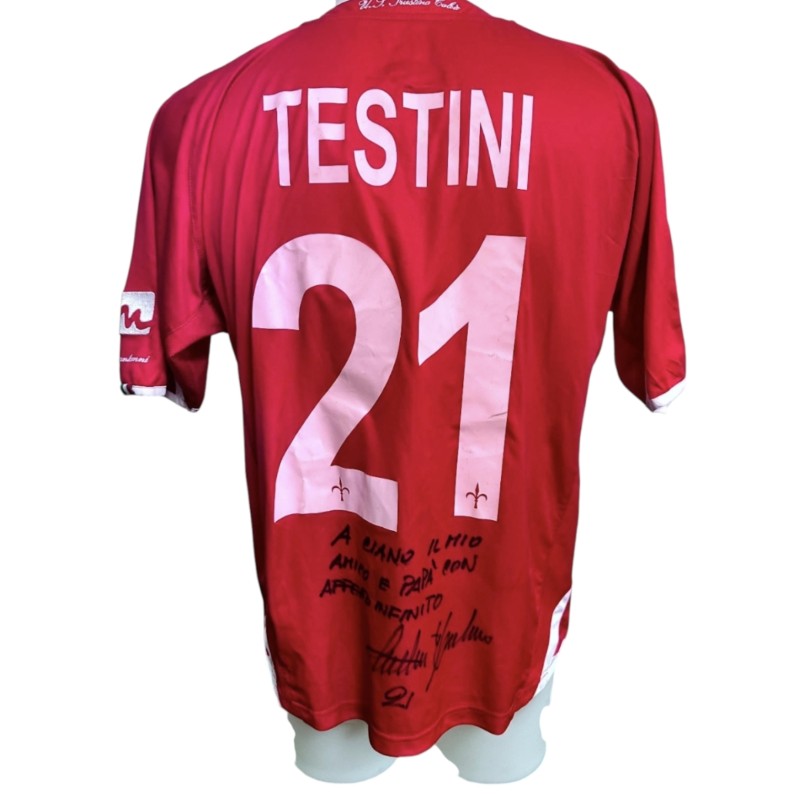 Testini's Triestina Signed Match-Worn Shirt, 2008/09