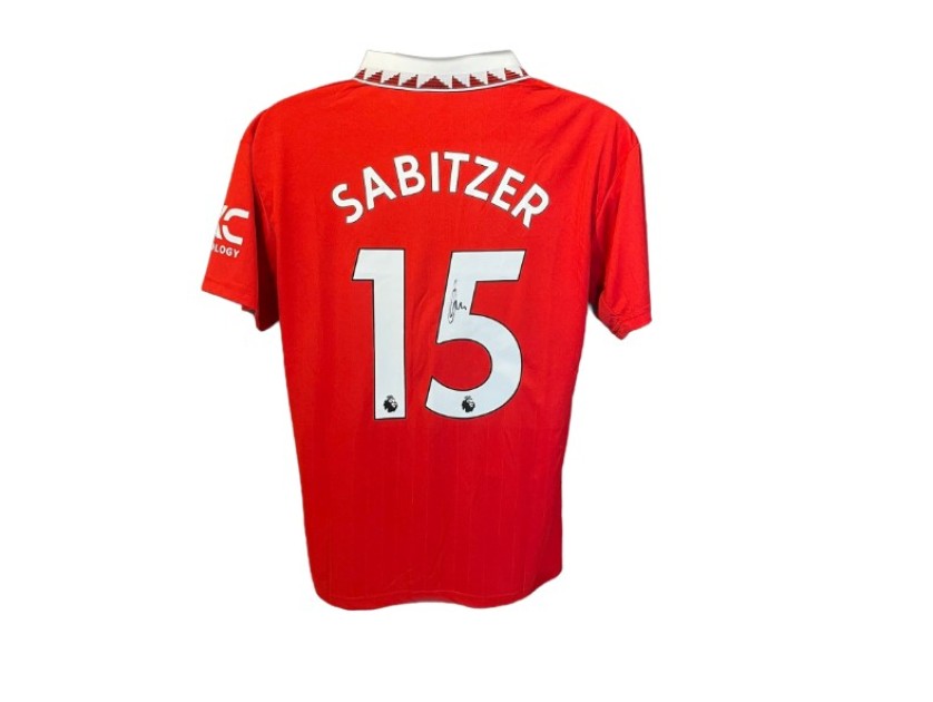 Maglia replica Marcel Sabitzer Manchester United, 2022/23 - Autografata