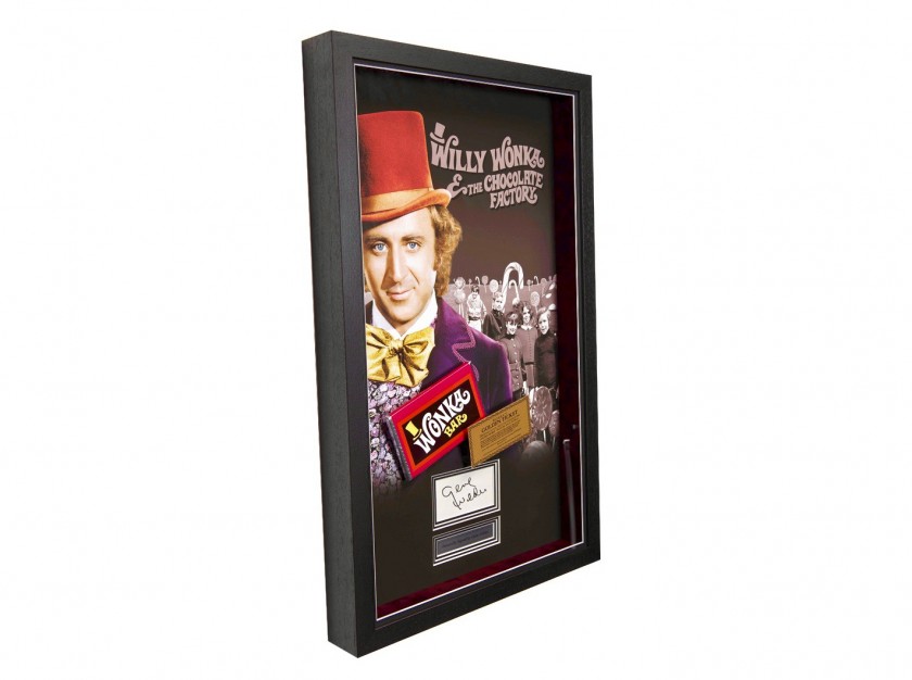 Signed Gene Wilder Willy Wonka Display