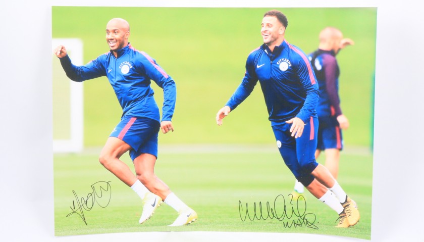 "Training" Walker and Delph Signed Photograph