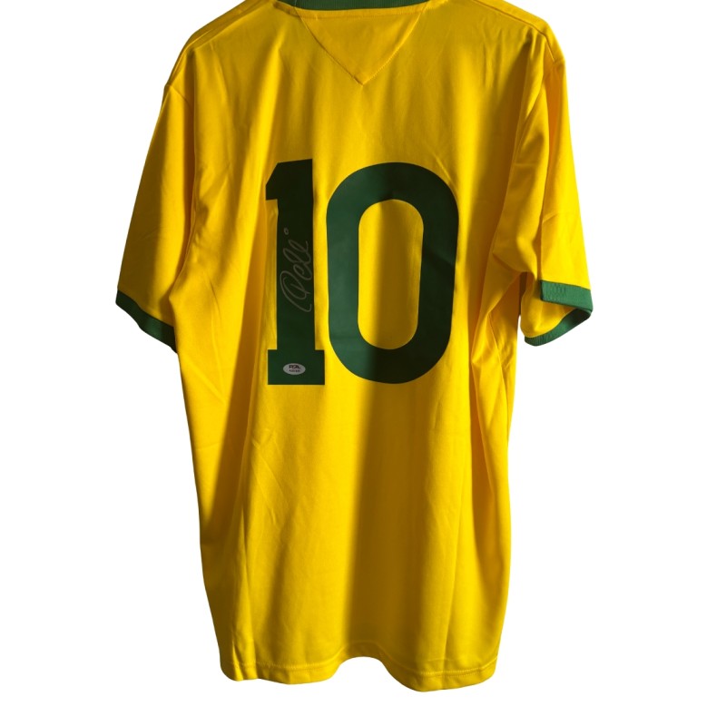 Pele-signed Brazil shirt