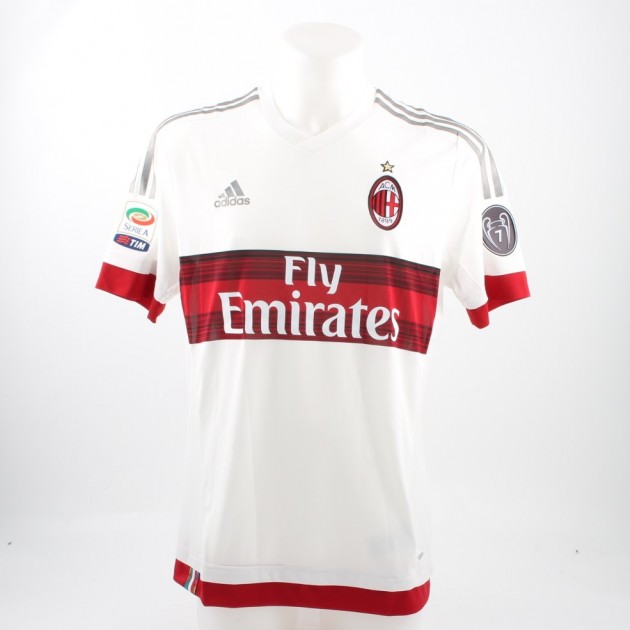 Montolivo Milan shirt, issued/worn Serie A 2015/2016