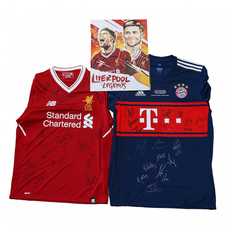 Liverpool FC Legends Signed Memorabilia Package from ‘LFC Legends & FC Bayern Legends’ Foundation Charity Match 2018