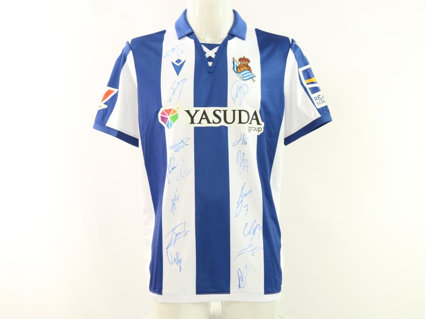 Real Sociedad's Official Shirt, 2024/25 - Signed by the Players