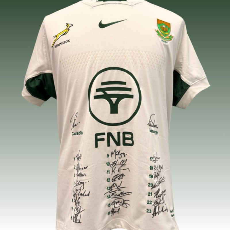 Maglia della Nazionale Sudafricana di Rugby - Autografata da Tutti i Giocatori