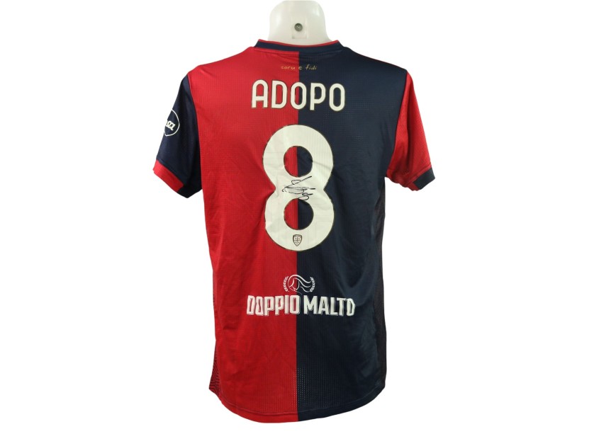 Adopo's Signed Unwashed Shirt, Juventus vs Cagliari 2024