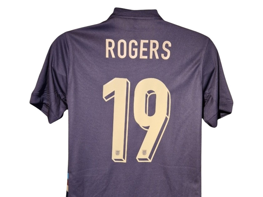 Morgan Rogers Signed England 2024-25 Away Football Shirt