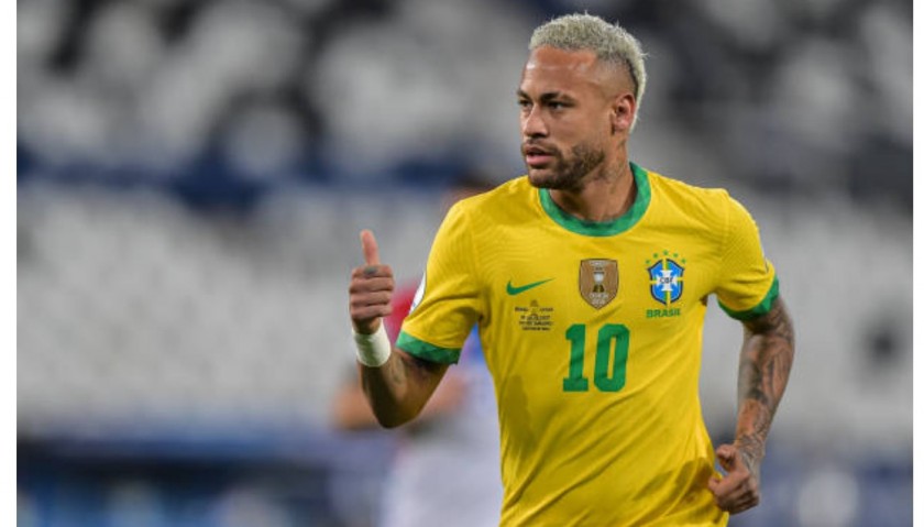 Neymar's Match Shirt, Brazil-Chile 2021