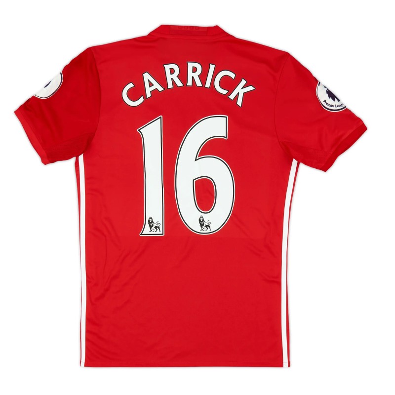 Carrick's Manchester United 2016/17 Signed with Personalised Dedication Shirt