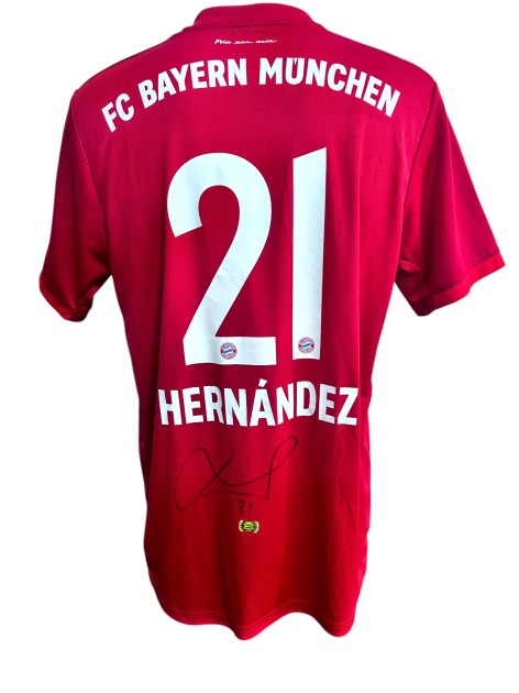 Lucas Hernandez's Bayern Monaco Signed Official Shirt, 2019/20