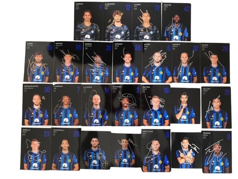 Set of Photographs Signed by Inter Milan Players