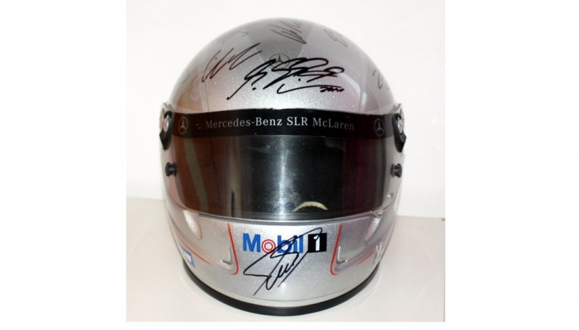 Special Mercedes-Benz Racing Helmet Signed by Champion Drivers and Team