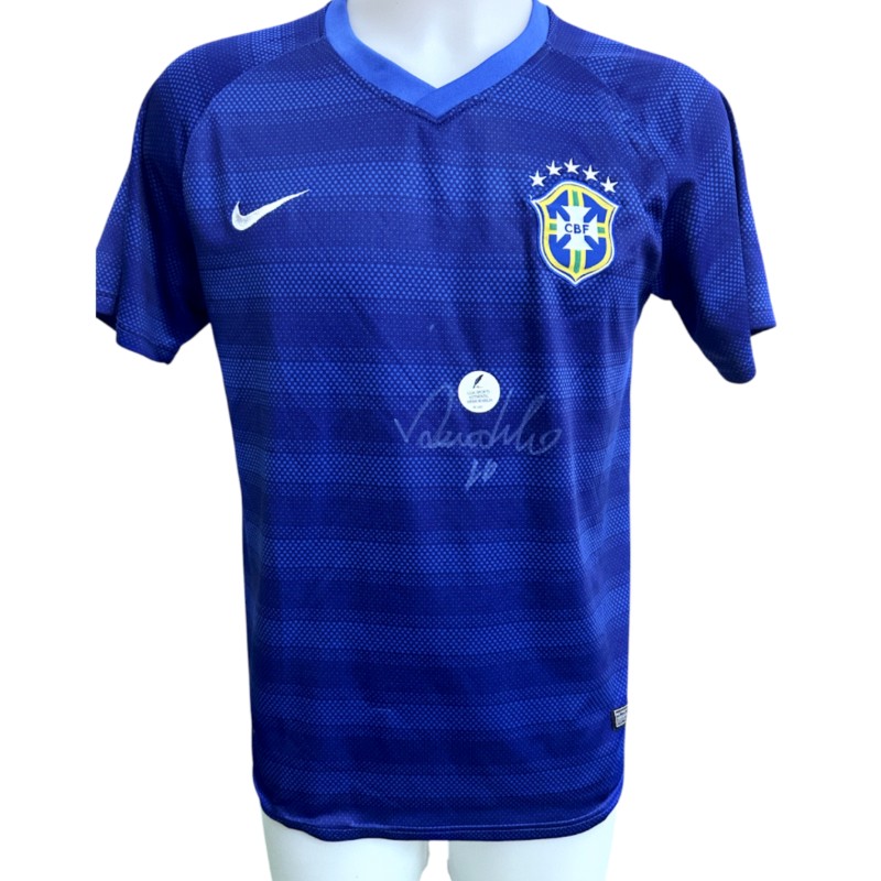 Brazil Replica Shirt, 2014 - Signed by Ronaldo
