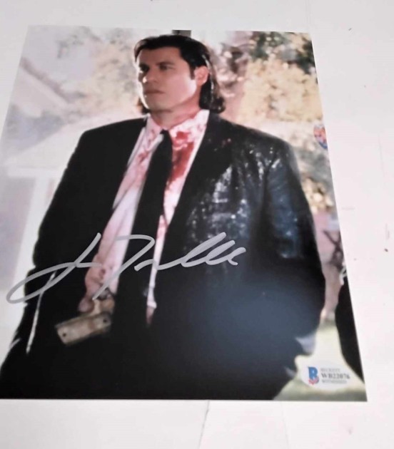 Photograph signed by John Travolta