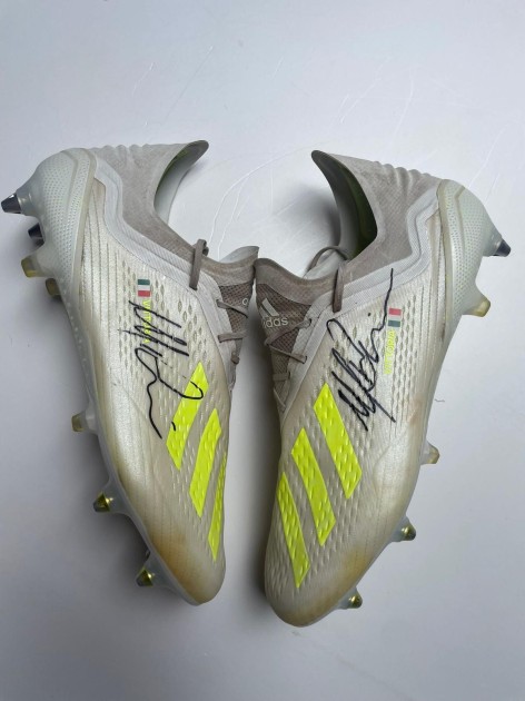 Perin's Juventus Match-Worn Boots, 2018/19 - Signed with video proof