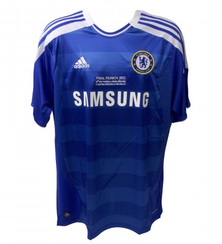 Didier Drogba Signed Chelsea Champions League Shirt