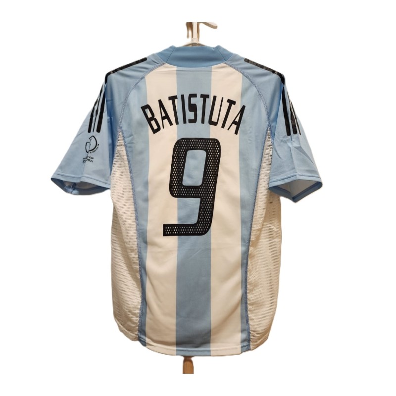 Gabriel Batistuta's Argentina 2002 World Cup Official Shirt
