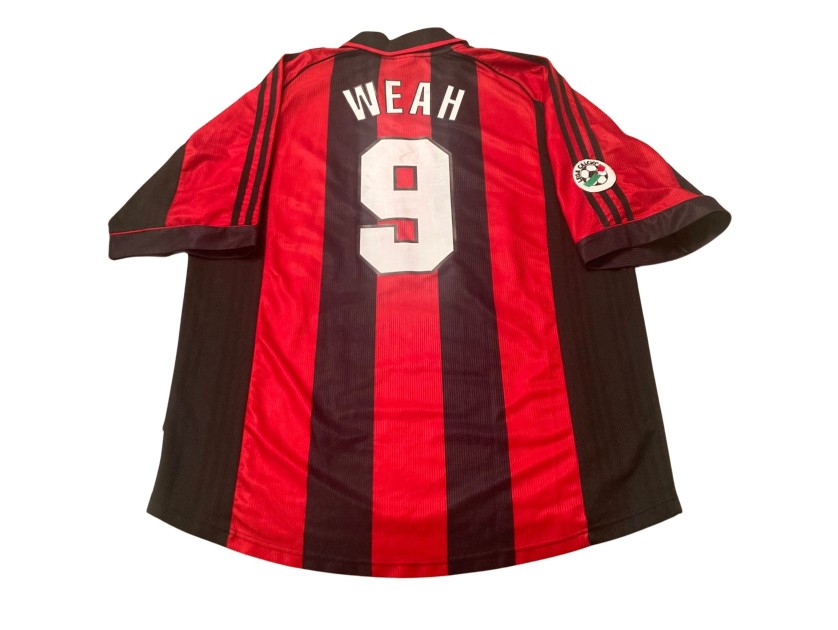 Weah's Milan Match-Issued Shirt, 1998/99