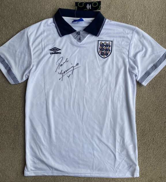 Paul Gascoigne's England '90 Signed Shirt - CharityStars