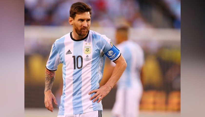 Messi's Argentina Match Shirt, Copa America 2016 Final
