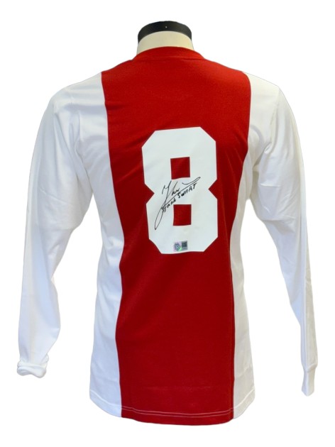 Maglia retrò firmata di Sjaak Swart dell'AFC Ajax 1970