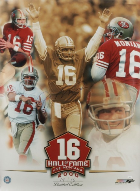 Joe Montana Signed Limited Edition Poster 