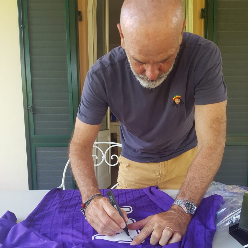 Completo ufficiale Pioli Fiorentina, 1989/90 - Autografato