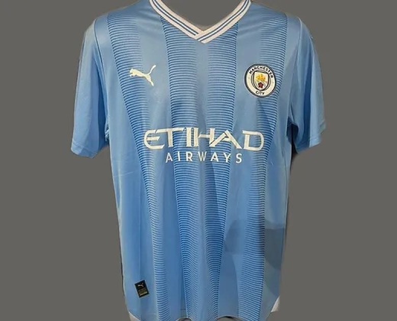 Phil Foden's Manchester City 2023/24 Signed Official Shirt - CharityStars