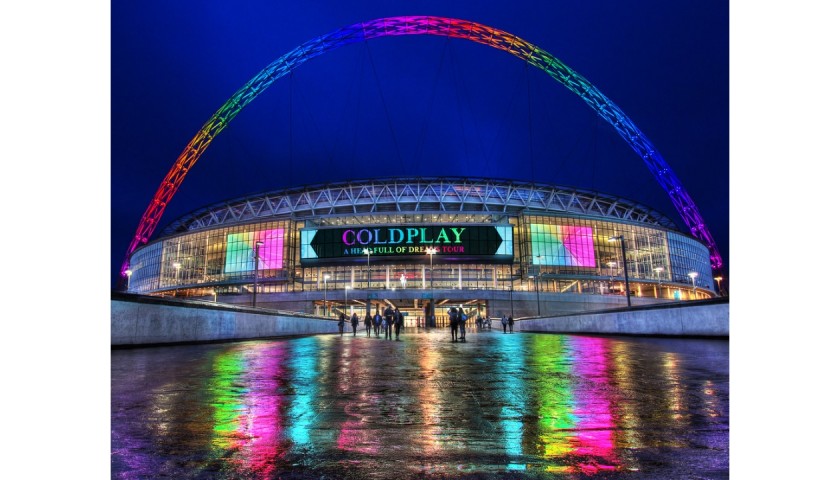 Ultimate Coldplay Package - 2 Club Wembley Seats and Signed Memorabilia