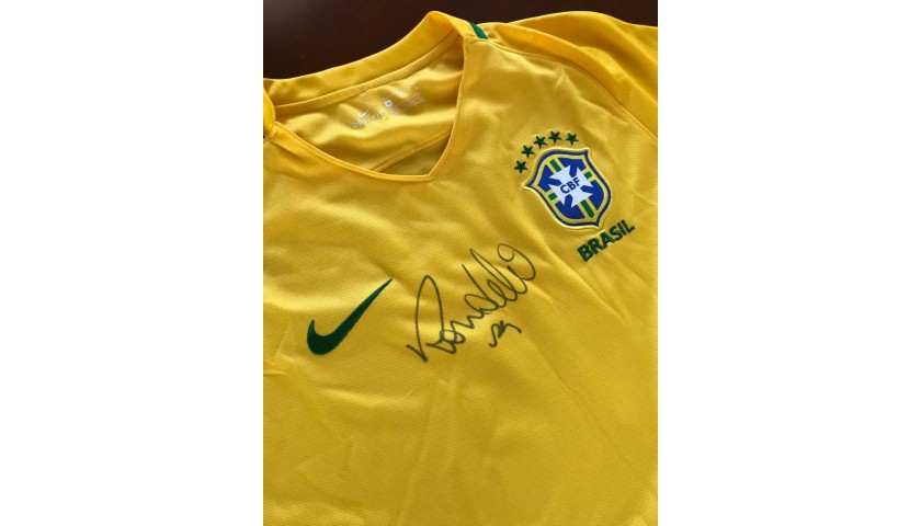 Ronaldo Nazario 2016 Signed Store Shirt 