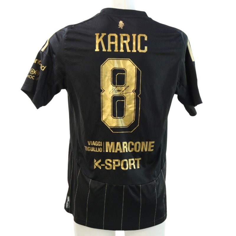 Karić's Signed Unwashed Shirt and Shorts, Padova vs Virtus Entella Supercoppa Serie C 2025