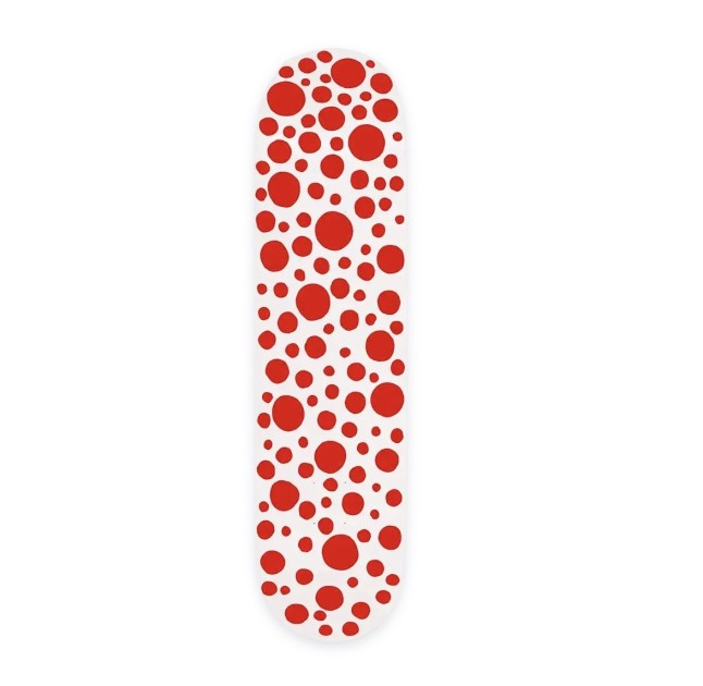 "Small Red Dots (Skateboard)" by Yayoi Kusama