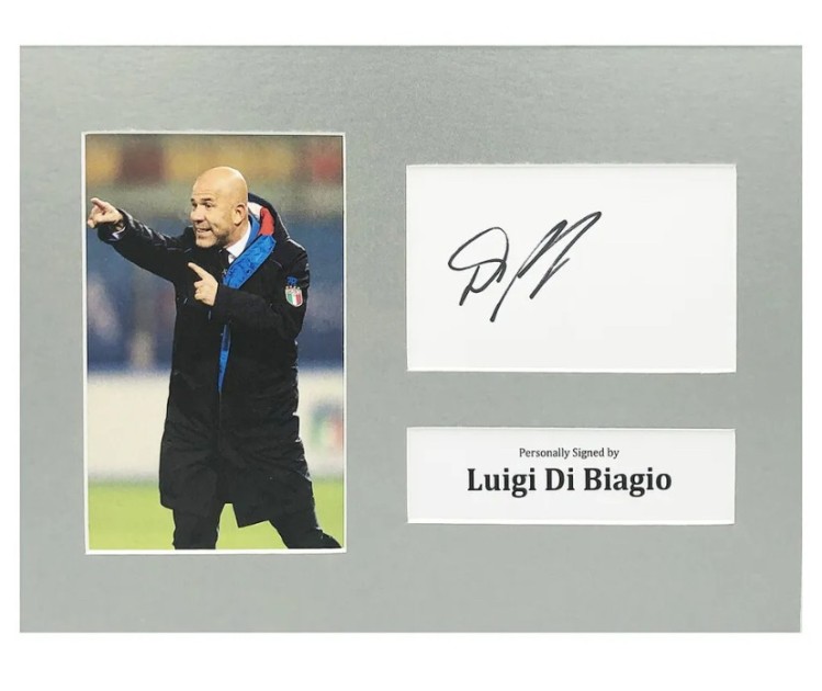 Luigi Di Biagio Signed Italy Photo Display