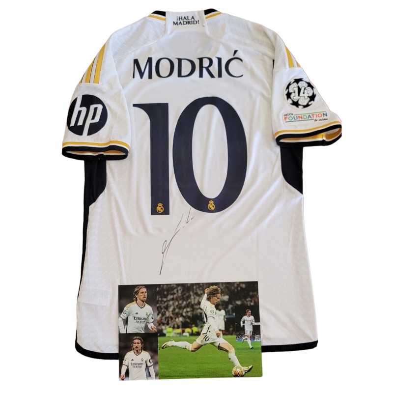 Modric's Real Madrid Match-Issued Signed Shirt, 2023/24