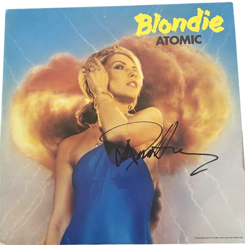 Debbie Harry Blondie Signed Atomic 12" Vinyl