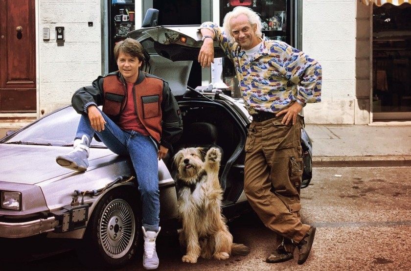 DeLorean Back to the Future Model - Signed by Christopher Lloyd and  Michael J. Fox - CharityStars